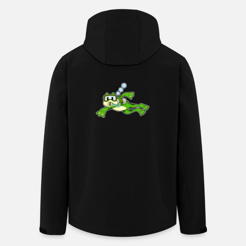 Bouteille d’oxygène Frog Diver - Veste softshell homme en polyester recyclé Stanley/Stella - noir