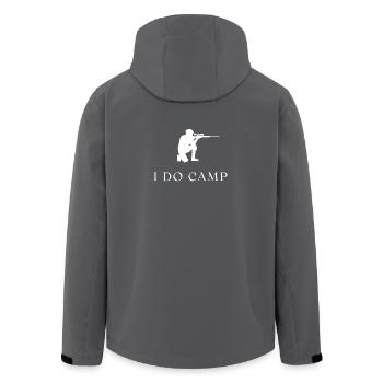 I Do Camp Tactical Gaming Humor Statement - Men’s Recycled Softshell Jacket by Stanley/Stella - black - Back - AI Model Male 185 light (185cm)