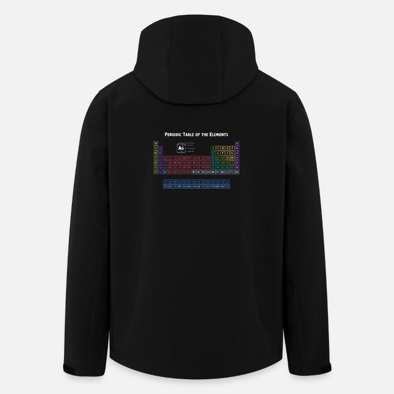 Periodensystem der Elemente - Recycelte Männer Softshell-Jacke von Stanley/Stella - Schwarz