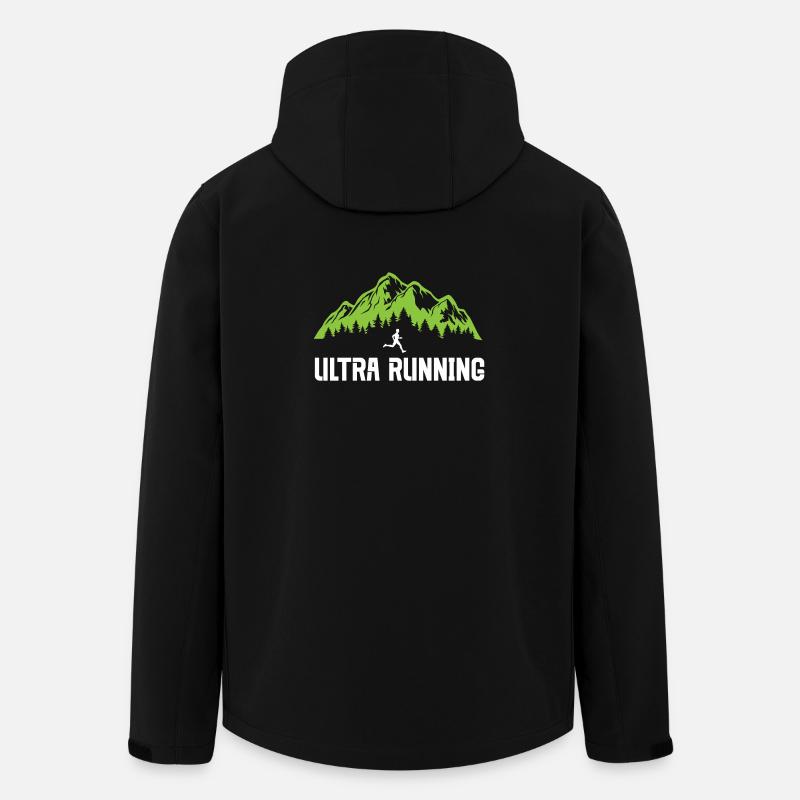 Ultra-Laufen - Recycelte Männer Softshell-Jacke von Stanley/Stella - Schwarz