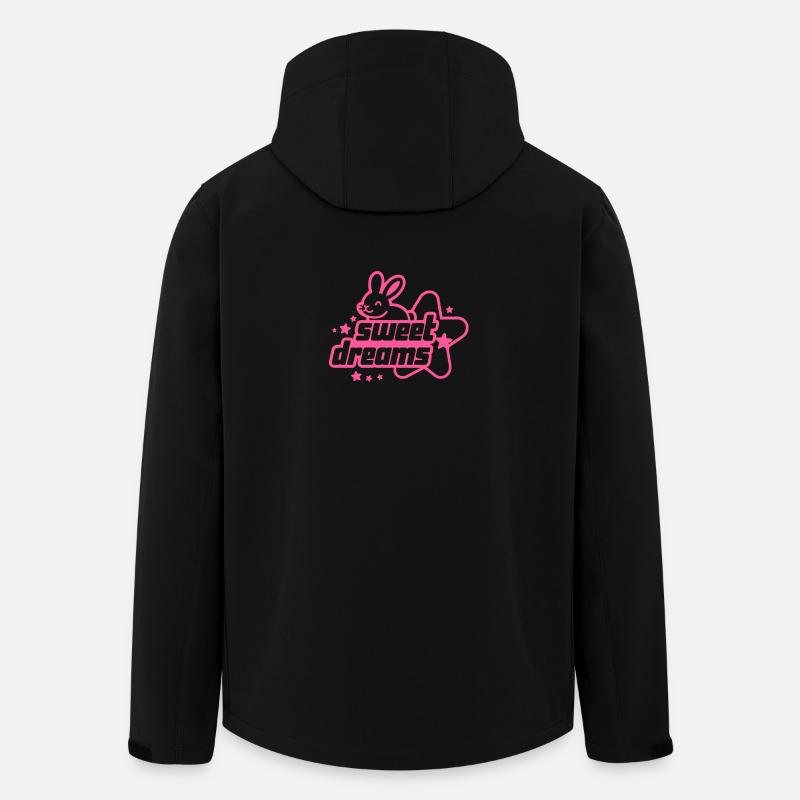 Süße Träume Neon Hase - Recycelte Männer Softshell-Jacke von Stanley/Stella - Schwarz