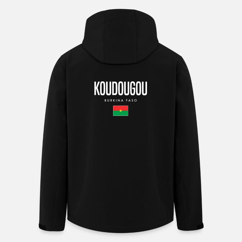 Koudougou Burkina Faso - Recycelte Männer Softshell-Jacke von Stanley/Stella - Schwarz