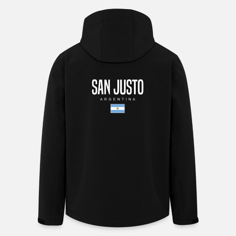 San Justo Argentine Argentine - Veste softshell homme en polyester recyclé Stanley/Stella - noir