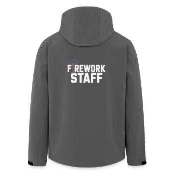  Firework Stuff Party Crew Independence Day 4th of - Recycelte Männer Softshell-Jacke von Stanley/Stella - Schwarz - Hinten - AI Model Male 185 light (185cm)