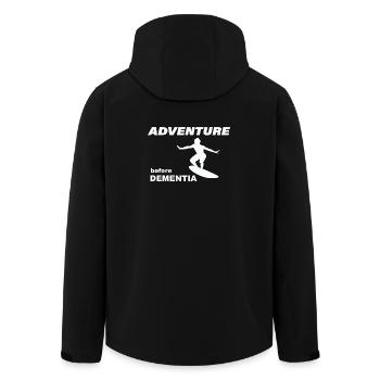 SURF ADVENTURE - Recycelte Männer Softshell-Jacke von Stanley/Stella - Schwarz - Hinten - AI Model Male 185 light (185cm)