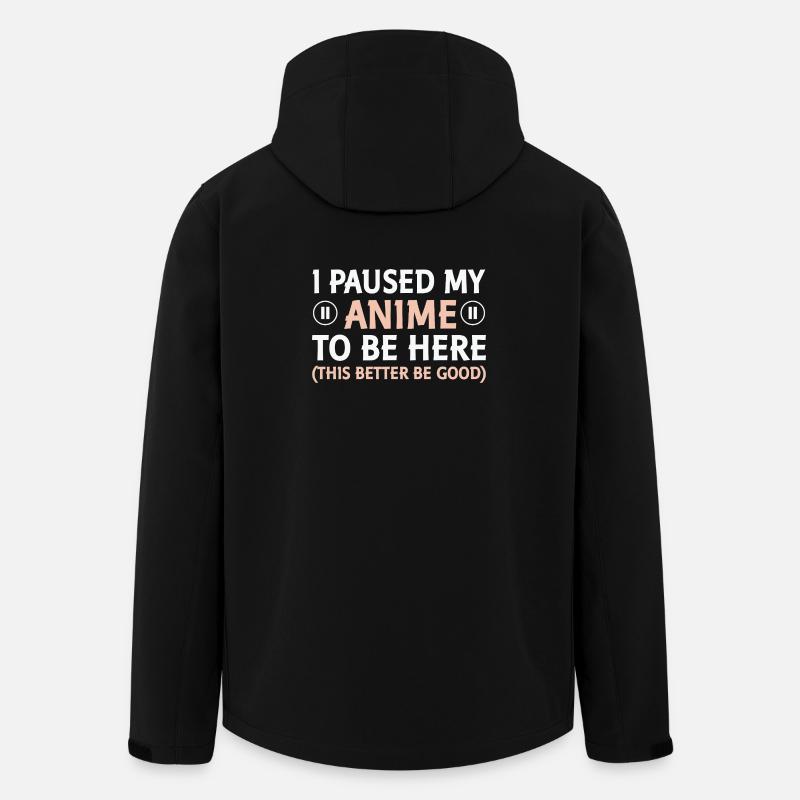 I paused my anime – here - Men’s Recycled Softshell Jacket by Stanley/Stella - black