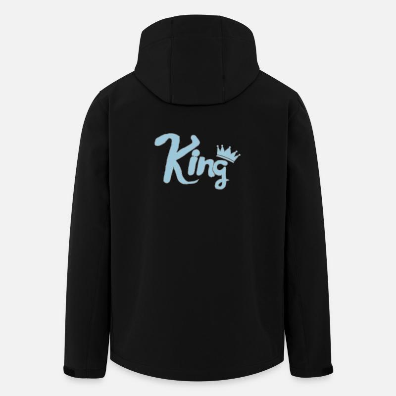 König Blaue Krone - Recycelte Männer Softshell-Jacke von Stanley/Stella - Schwarz