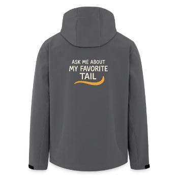 Adoption Day Pet Rescue Shelter - Men’s Recycled Softshell Jacket by Stanley/Stella - anthracite - Back - AI Model Male 185 light (185cm)
