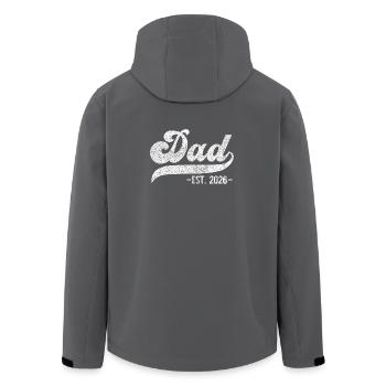 Proud Dad 2026 – Dad EST. 2026 - Veste softshell homme en polyester recyclé Stanley/Stella - noir - Dos - AI Model Male 185 light (185cm)