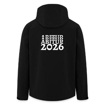 Abitur 2026 Certificat de fin d’études Abi Gymnase - Veste softshell homme en polyester recyclé Stanley/Stella - noir - Dos - AI Model Male 185 light (185cm)