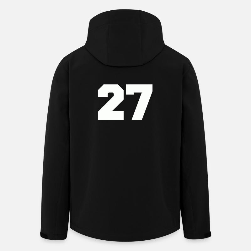 Numéro 27 - Veste softshell homme en polyester recyclé Stanley/Stella - noir
