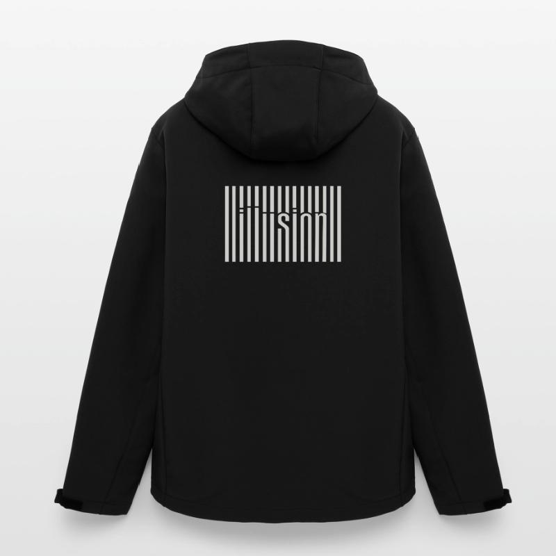 Illusion du code-barres Veste softshell homme en polyester recyclé Stanley/Stella