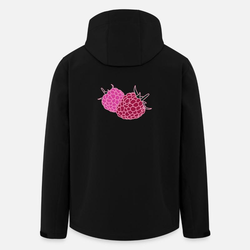 Raspberry Duo Pop Art - Recycelte Männer Softshell-Jacke von Stanley/Stella - Schwarz