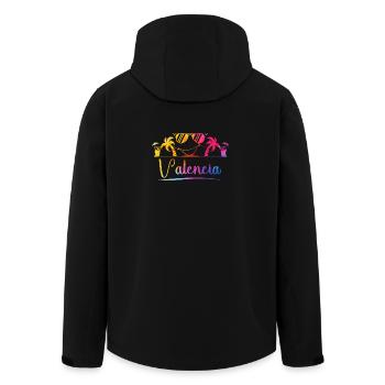 Valencia Beach Colors - Men’s Recycled Softshell Jacket by Stanley/Stella - black - Back - AI Model Male 185 light (185cm)