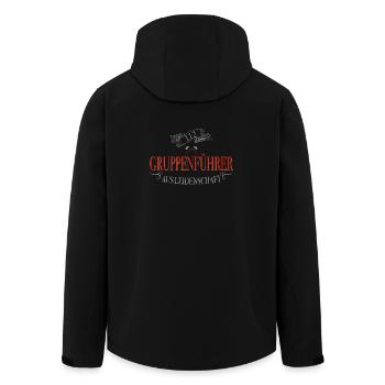 Feuerwehr Gruppenführer aus Leidenschaft - Recycelte Männer Softshell-Jacke von Stanley/Stella - Schwarz - Hinten - AI Model Male 185 light (185cm)