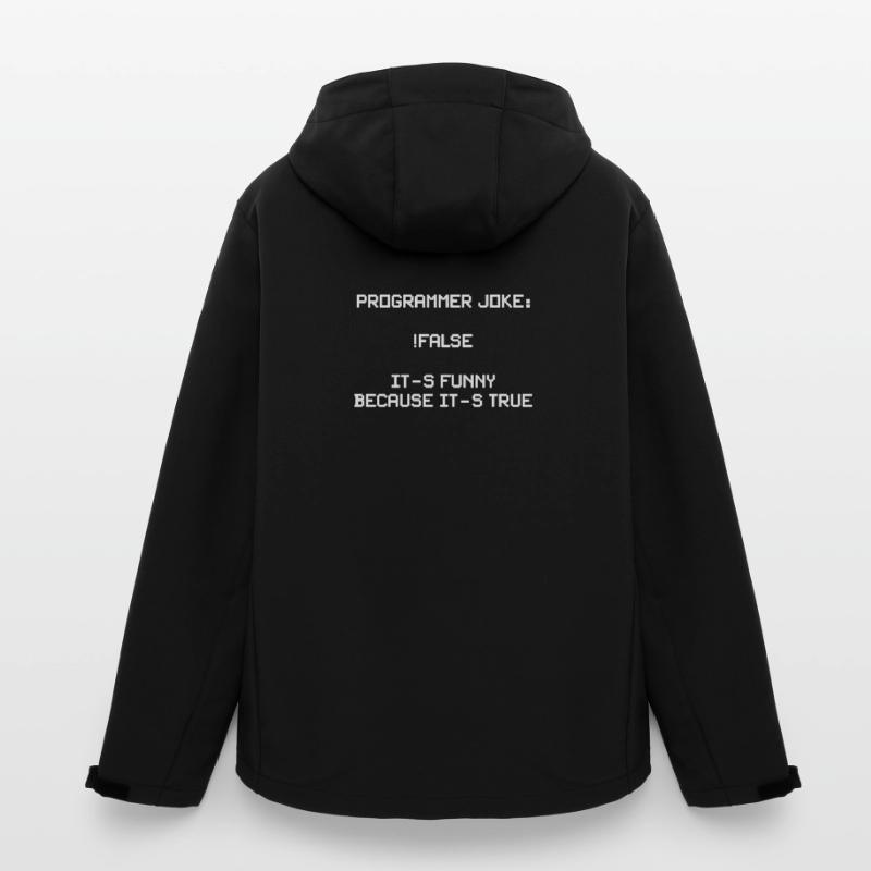Motif drôle de programmeur pour développeurs, codeurs Veste softshell homme en polyester recyclé Stanley/Stella