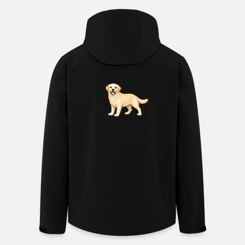 Biscuit Labrador - Recycelte Männer Softshell-Jacke von Stanley/Stella - Schwarz