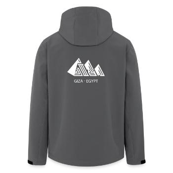 Gizeh, Ägypten, Pyramiden, Ägypten, Kairo, Touristen - Recycelte Männer Softshell-Jacke von Stanley/Stella - Schwarz - Hinten - AI Model Male 185 light (185cm)