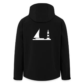 Voile - Veste softshell homme en polyester recyclé Stanley/Stella - noir - Dos - AI Model Male 185 light (185cm)