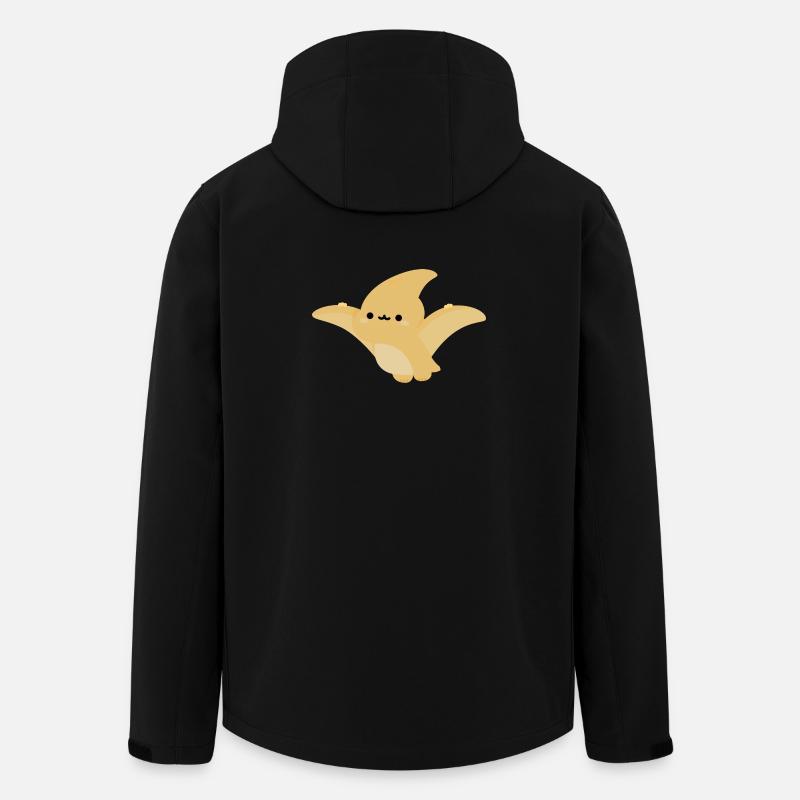 Kawaii Pterodaktylus Mohn - Recycelte Männer Softshell-Jacke von Stanley/Stella - Schwarz