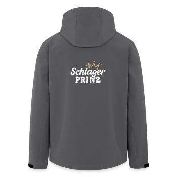 Schlager Prinz Schlagerparty - Recycelte Männer Softshell-Jacke von Stanley/Stella - Schwarz - Hinten - AI Model Male 185 light (185cm)