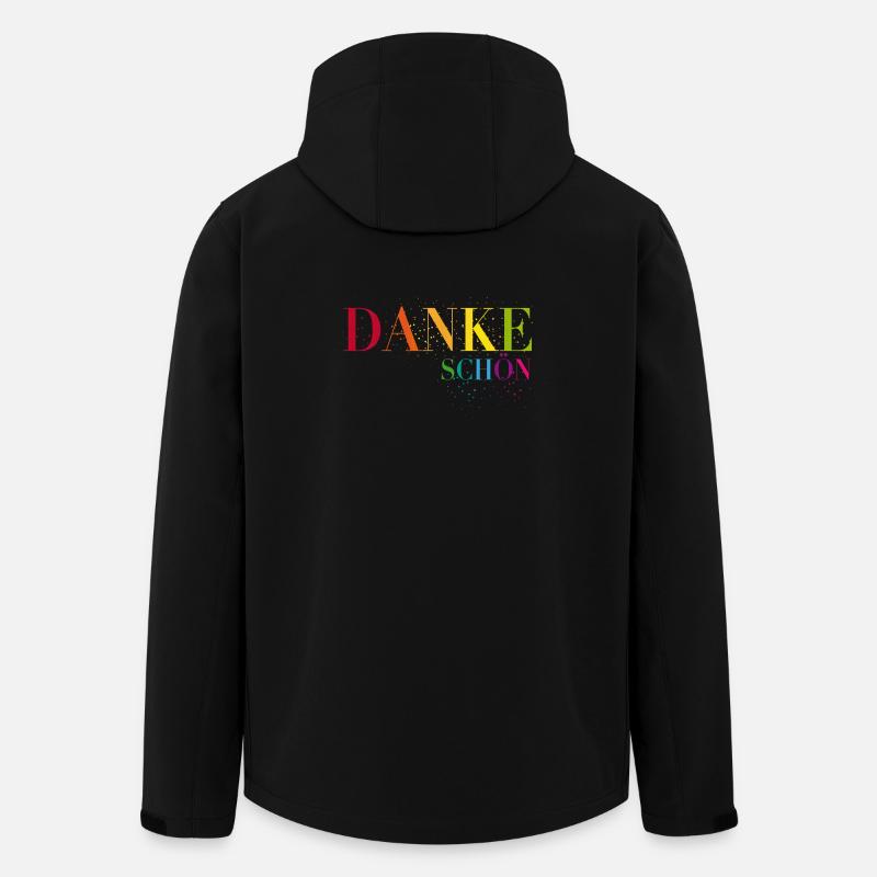 Ein Herzliches Dankeschön sagen - Recycelte Männer Softshell-Jacke von Stanley/Stella - Schwarz