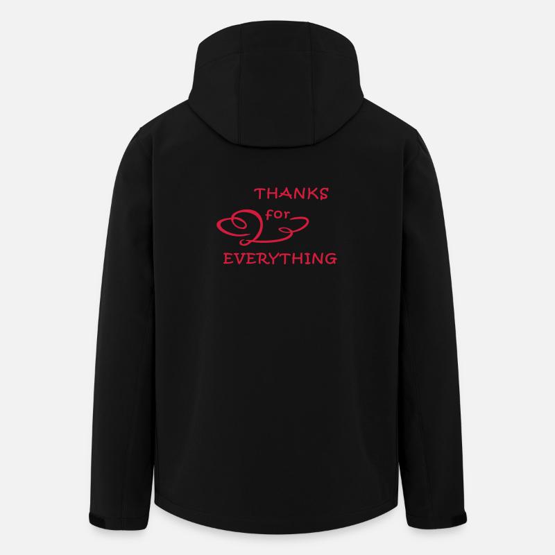 Danke, merci - Veste softshell homme en polyester recyclé Stanley/Stella - noir