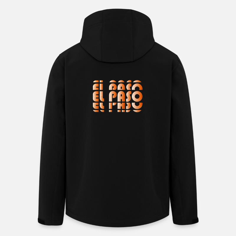 El Paso Gradient Grid - Recycelte Männer Softshell-Jacke von Stanley/Stella - Schwarz