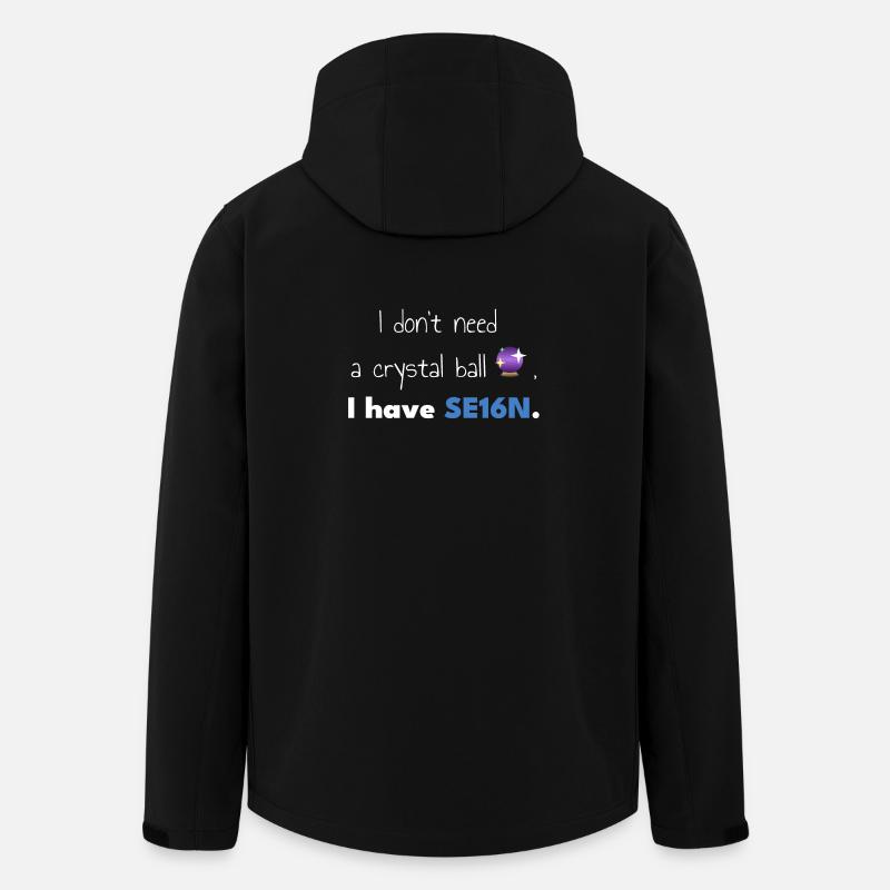 SAP-SE16N-CrystalBall - Recycelte Männer Softshell-Jacke von Stanley/Stella - Schwarz