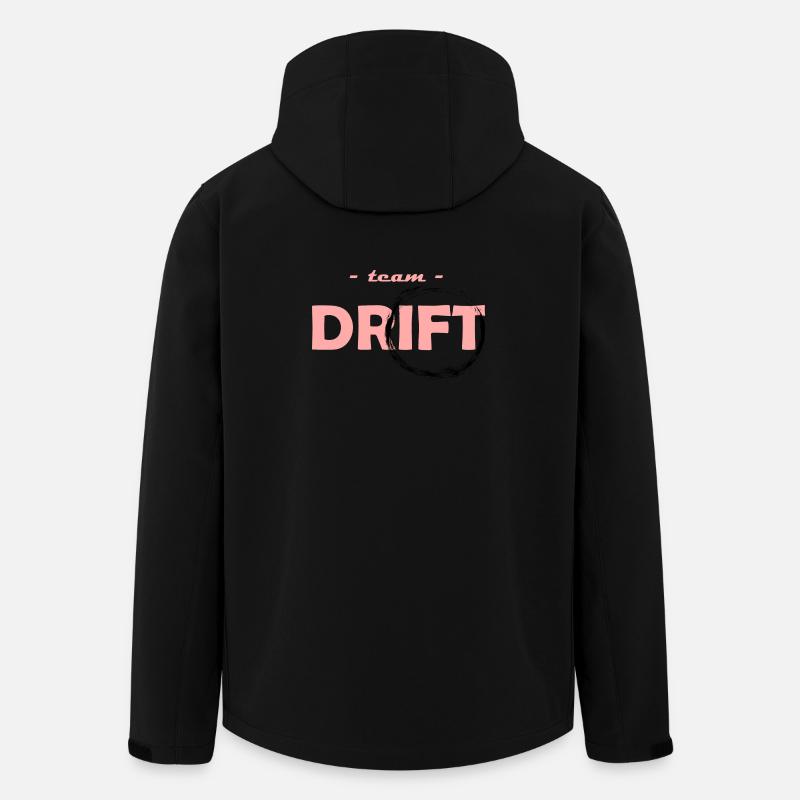 Team Drift Rose - Recycelte Männer Softshell-Jacke von Stanley/Stella - Schwarz