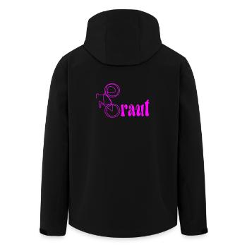 JUNGGESELLINNENABSCHIED FAHRRAD RAD JGA BRAUT - Recycelte Männer Softshell-Jacke von Stanley/Stella - Schwarz - Hinten - AI Model Male 185 light (185cm)