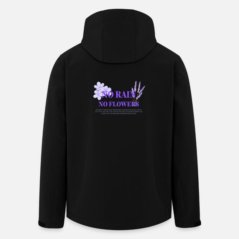 Pas de pluie, pas de fleurs - Veste softshell homme en polyester recyclé Stanley/Stella - noir