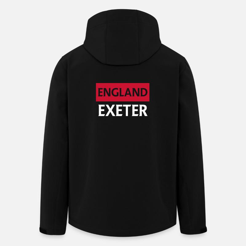 Englands stolzes Rugby-Nationen-Design - Recycelte Männer Softshell-Jacke von Stanley/Stella - Schwarz