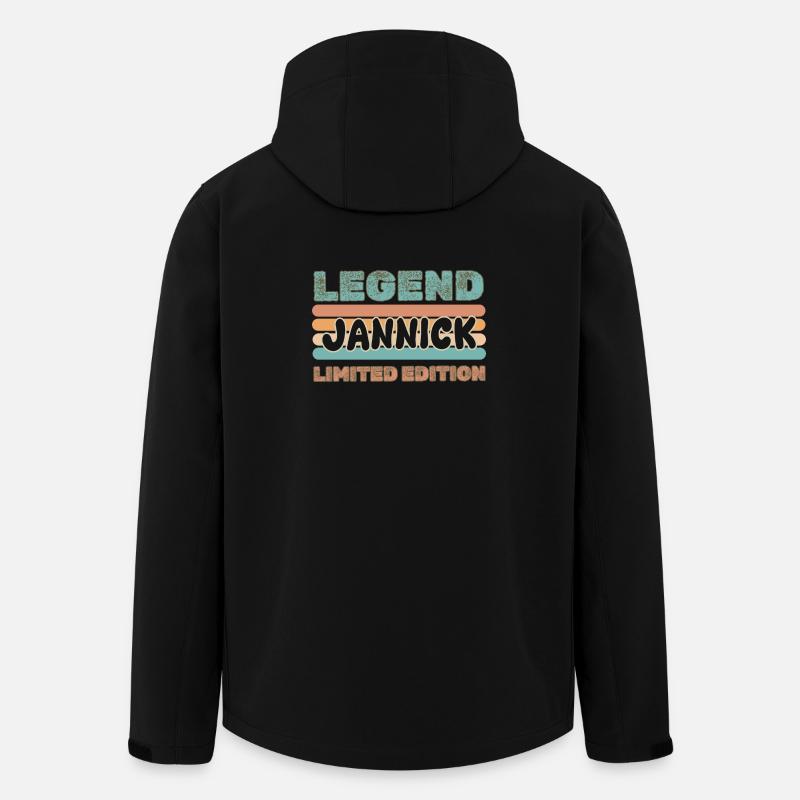 Vorname Jannick - Recycelte Männer Softshell-Jacke von Stanley/Stella - Schwarz