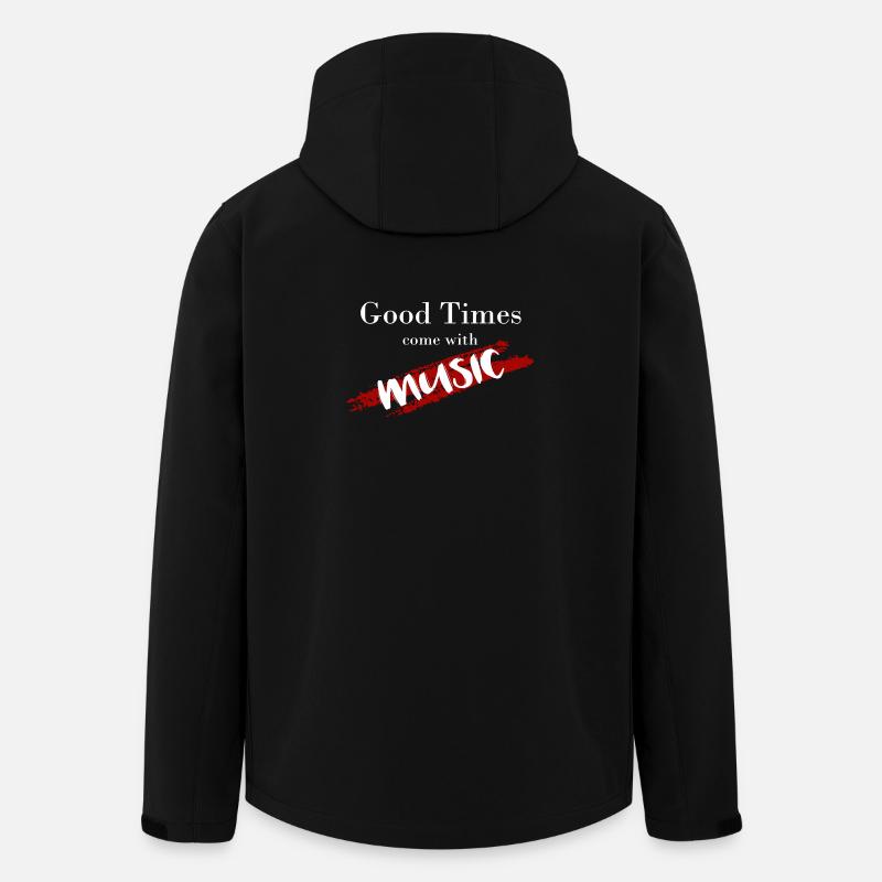 Good Times - Recycelte Männer Softshell-Jacke von Stanley/Stella - Schwarz