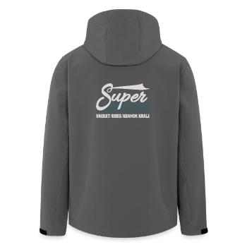 Mon oncle Türk Super Dayi, unique et patron - Veste softshell homme en polyester recyclé Stanley/Stella - noir - Dos - AI Model Male 185 light (185cm)