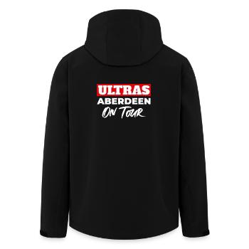 Ultras Aberdeen On Tour - Men’s Recycled Softshell Jacket by Stanley/Stella - black - Back - AI Model Male 185 light (185cm)
