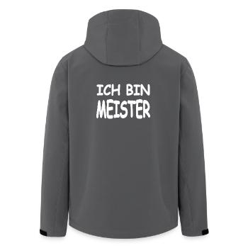 Meister - Recycelte Männer Softshell-Jacke von Stanley/Stella - Schwarz - Hinten - AI Model Male 185 light (185cm)