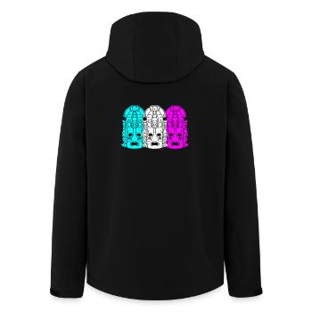 Maya kalender aztec Inka - Recycelte Männer Softshell-Jacke von Stanley/Stella - Schwarz - Hinten - AI Model Male 185 light (185cm)