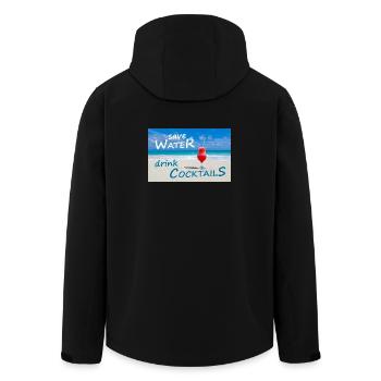 Cocktails - Veste softshell homme en polyester recyclé Stanley/Stella - noir - Dos - AI Model Male 185 light (185cm)