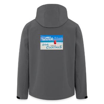 Cocktails - Men’s Recycled Softshell Jacket by Stanley/Stella - anthracite - Back - AI Model Male 185 light (185cm)