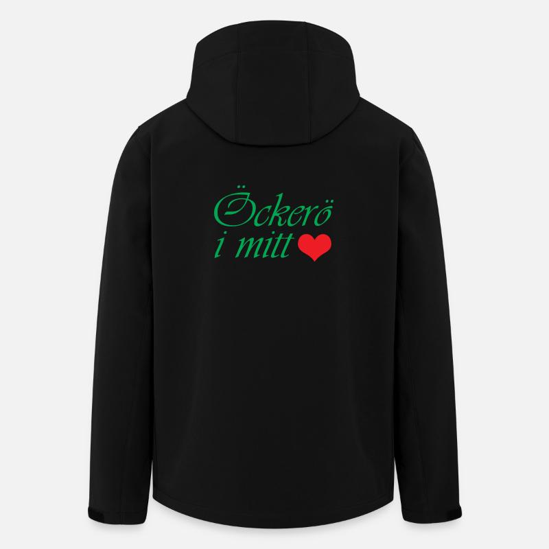 Öckerö in meinem Herzen - Recycelte Männer Softshell-Jacke von Stanley/Stella - Schwarz