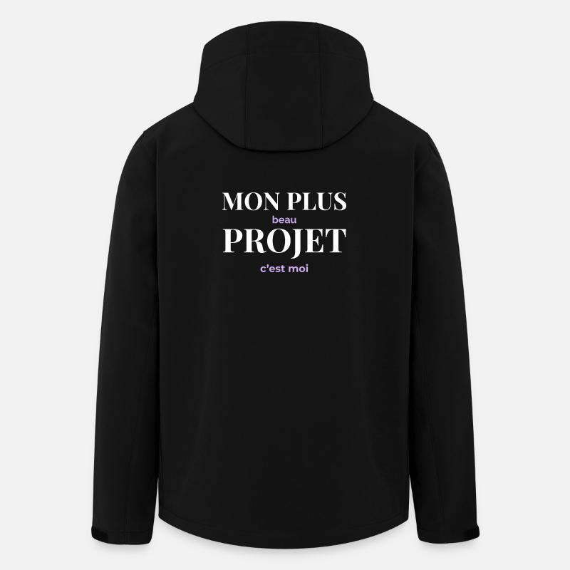 Mon Plus Beau Projet — C'est Moi - Veste softshell homme en polyester recyclé Stanley/Stella - noir