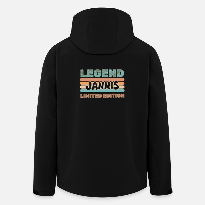 Saying Jannis - Men’s Recycled Softshell Jacket by Stanley/Stella - black