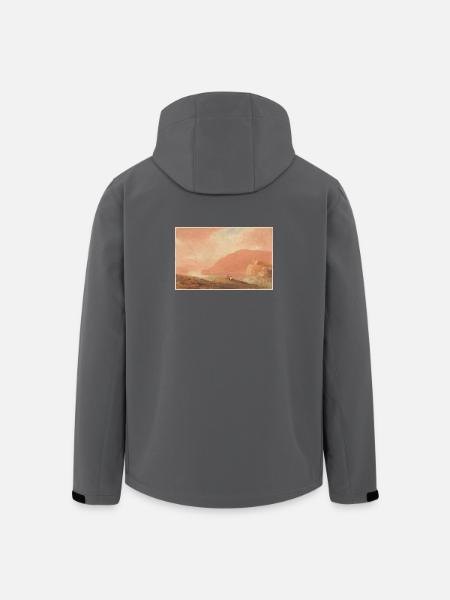 Château sur une rivière - Veste softshell homme en polyester recyclé Stanley/Stella - noir