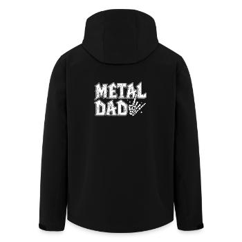 Metal Dad Cadeau Papa Heavy Metal Rock - Veste softshell homme en polyester recyclé Stanley/Stella - noir - Dos - AI Model Male 185 light (185cm)