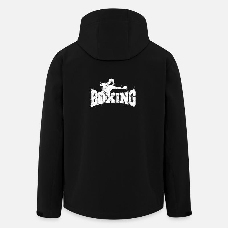 Boxe - Boxeur - Veste softshell homme en polyester recyclé Stanley/Stella - noir