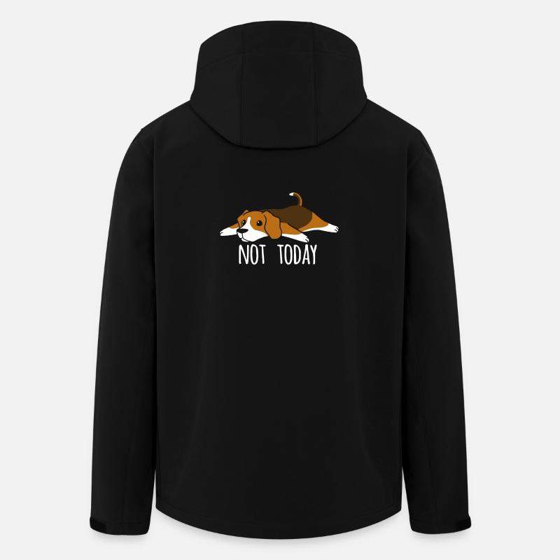 Nicht heute Beagle Shirt - Recycelte Männer Softshell-Jacke von Stanley/Stella - Schwarz