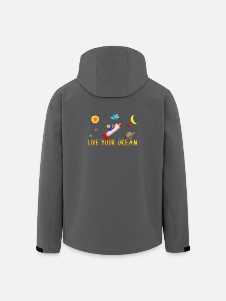 live your dream - Men’s Recycled Softshell Jacket by Stanley/Stella - black