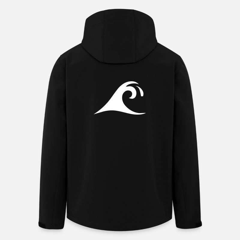 Wave waves - Men’s Recycled Softshell Jacket by Stanley/Stella - black